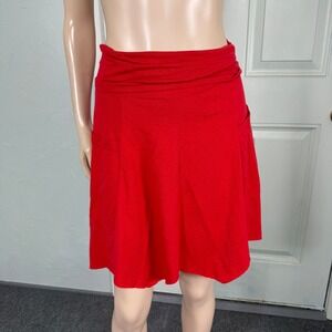 Liz Alig Women's Skirt Small Pockets Cotton bohemian Pull on Mini Lagenlook Z23